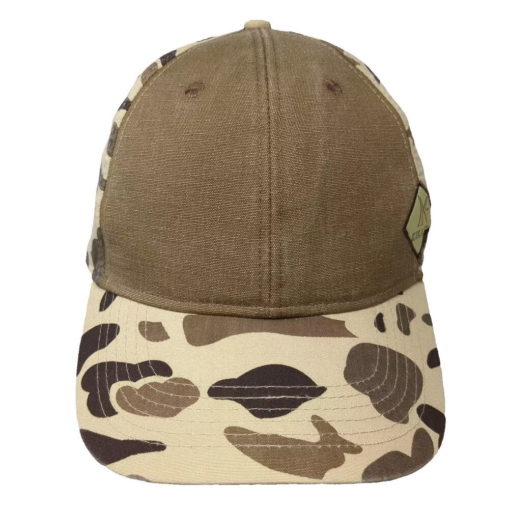 Killik Baseball Cap Brown Beige Camo American Flag Hat Adjustable Snapback OS